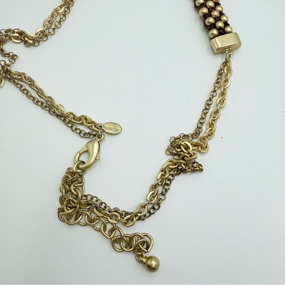 Chico's Long Gold Tone Y Necklace With Tassel - Picture 5 of 7